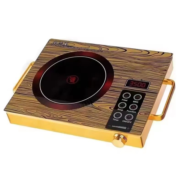 Електрически котлон Hoffmans HM-8090, индукционен, 2200W, компактен дизайн, 38см