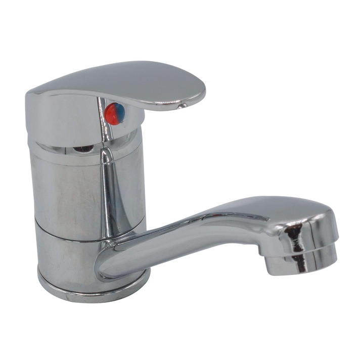 Treemme fürdőszobai mosogató csaptelep, fix kifolyó, mosogatóra szerelhető, rövid kifolyócső