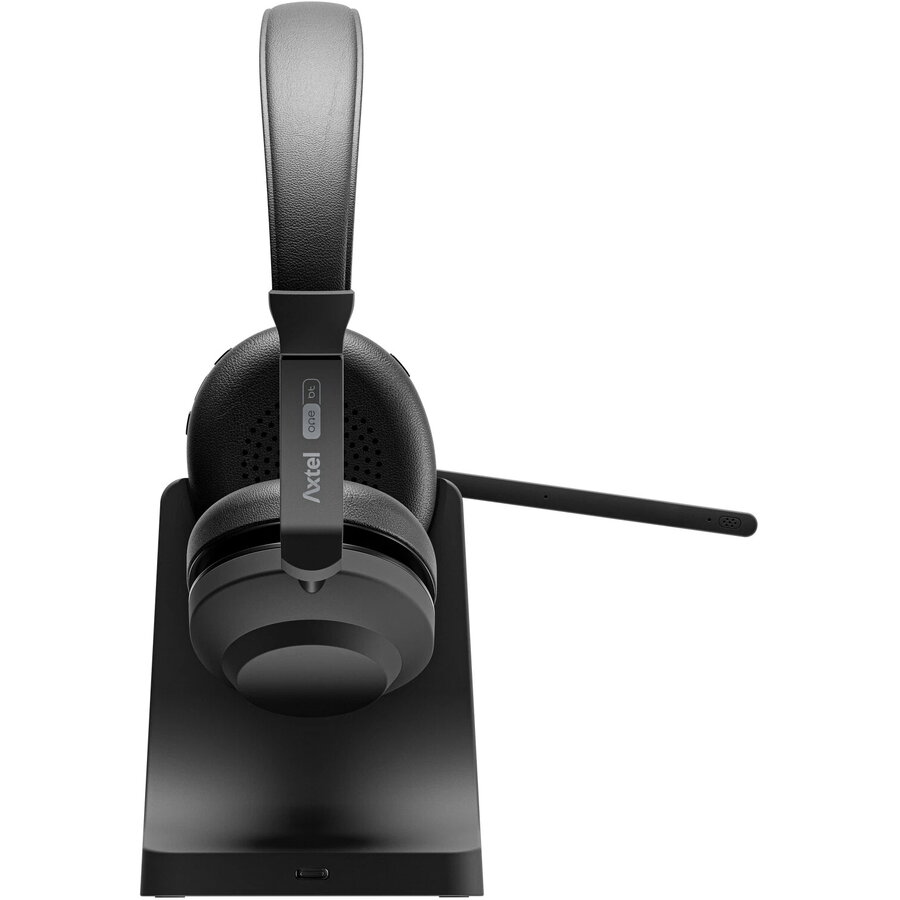 Casti Axtel ONE BT STEREO Wireless / Bluetooth, Conectivitate duala, microfon dual ENC, Incarcare rapida, Baterie puternica (40+ ore) Pana la 8, 5 zile in standby, Negru