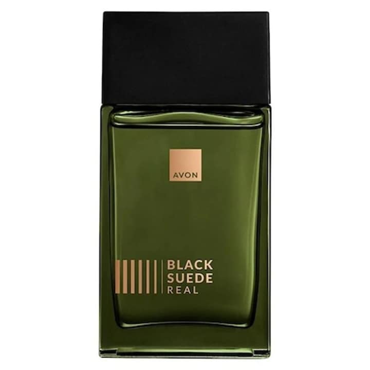 Avon Black Suede Real Eau de Toilette férfiaknak 100 ml – fás-aromás illat bergamott, levendula és pézsma jegyekkel, az autentikus, erős és magabiztos férfi számára