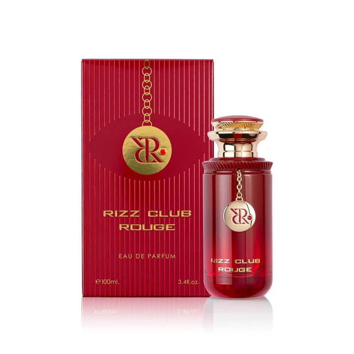 Apa de parfum Shaikh Saeed Rizz Club Rouge, femei, 100 ml, note fructate, note florale