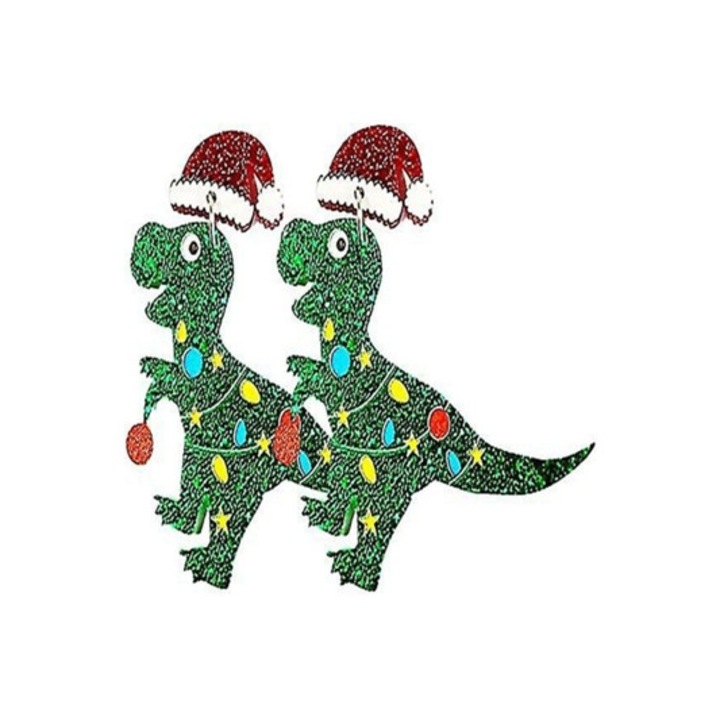 Női karácsonyi fülbevalók Dinoszaurusz fülbevalók Lányok karácsonyi díszei Ajándékok