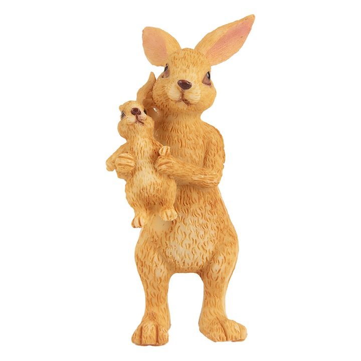 Figurina Iepurasi polirasina maro 4x4x8 cm