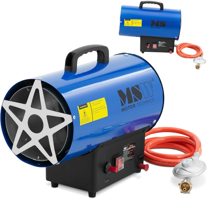 Газов нагревател MSW-GH-ET-15000, 15000 W, 350°C, син, 35,5x19x34cm