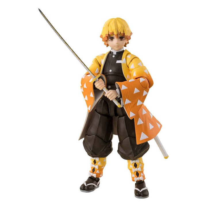 Фигурка Demon Slayer: Kimetsu no Yaiba S.H.Figuarts Екшън фигурка Zenitsu Agatsuma 14 см