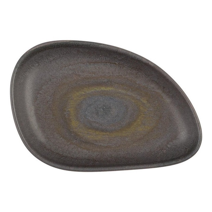 Calheta 14,5x9,4x2,4h antracitszürke kő tálkészlet, 6 db