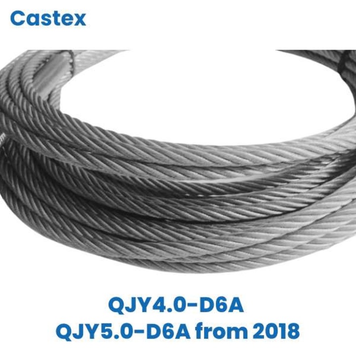 Cablu de otel pentru palan Castex QJY4.0-D6A, 5730mm, 4000kg, inlocuitor CCP-0017