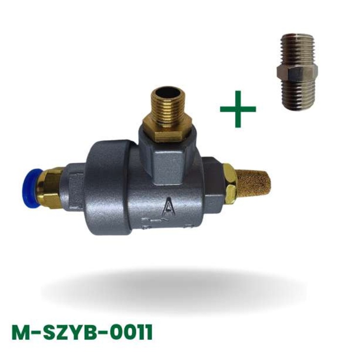 Gyorsürítő szelep, AZ, A3 típus, alumínium, 9,7x12,7mm, adapterrel 12,7mm
