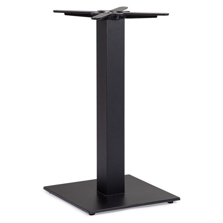 Picior masa otel negru Giunone 40x40x72h