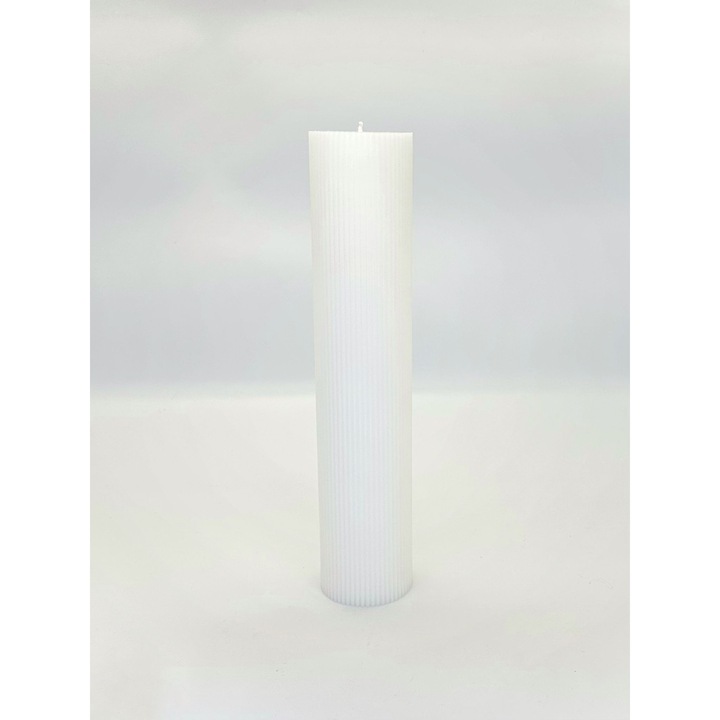 Свещ за сватба, свещ за кръщене и декоративна свещ – 35 см × 7 см, парафин без мирис, памучен фитил