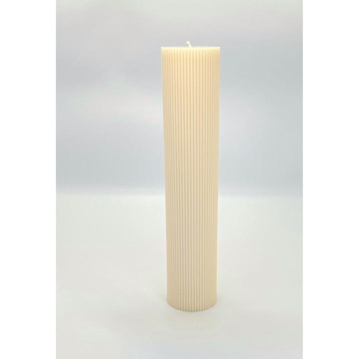 Сватбена свещ, кръщелна свещ и декоративна свещ – 35 см × 7 см, парафин без мирис, памучен фитил