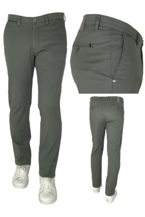 Pantaloni Barbati, Slim Fit, Monopoli, Kaki