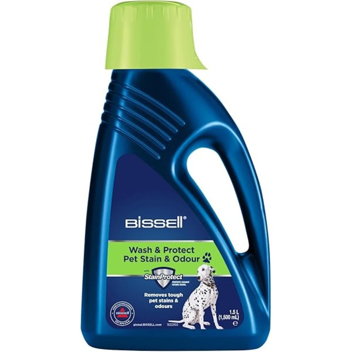 Solutie Bissell Wash & Protect Pet Carpet, pentru covoare si tapiterii, 1.5 L