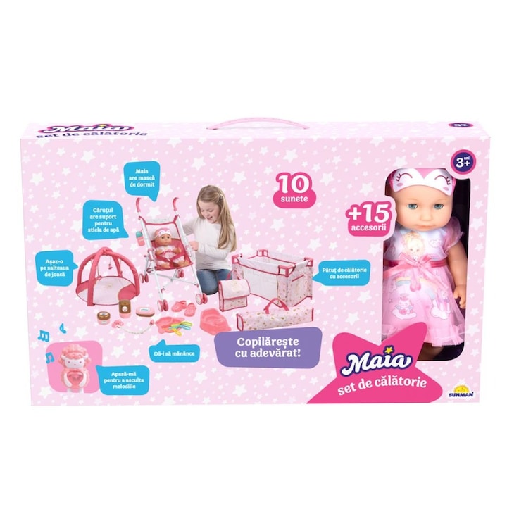 Maia babakészlet, 15 kiegészítővel