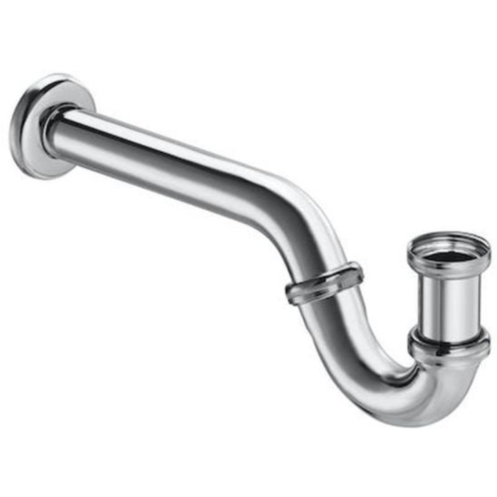 Sifon bideu Roca A506402210, universal, G 1 1/4 inch, 250 mm, Crom