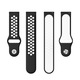 Szíj Huawei Watch GT2 / GT3 42mm, Samsung Galaxy Watch 4 / 5 / 6 / 7 / FE, Polar Ignite / 2 / 3 / Unite, Amazfit Bip GTR 42mm, GTS 2 / 2e / 3 / 4 / Mini, Garmin Venu / SQ, Vivoactive 3 / 5, Best Accessories, 20mm, Fekete / Fehér