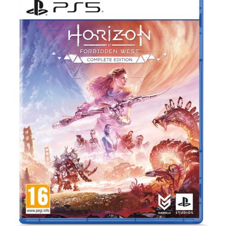 Joc PS5 Horizon Forbidden West - Editia Completa, cu extensia Burning Shores, aventura, actiune, Playstation, multicolor