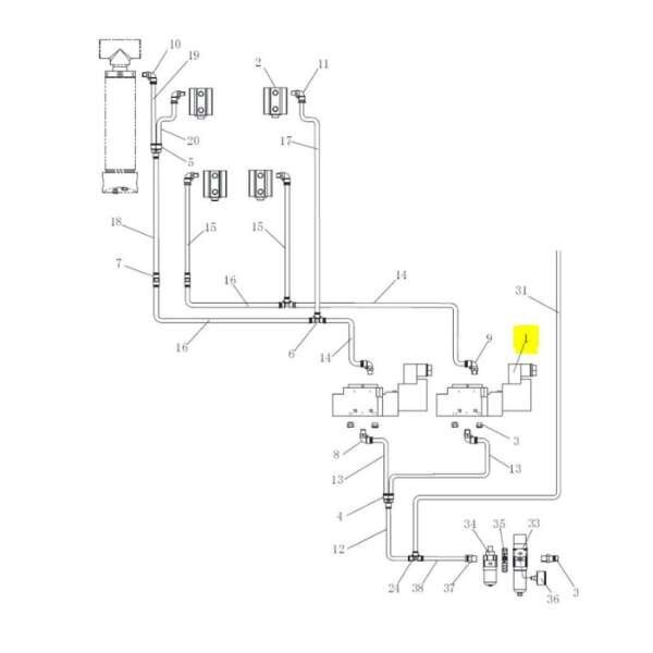 Supapa electromagnetic DC24, AZ, pentru montajuri Twin Busch, 24V