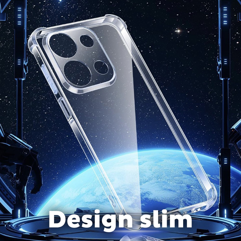 Husa pentru Xiaomi Redmi 15C 4G / Redmi 15C 5G Daden® Clear Silicone, Protectie Camera, Antisoc, Transparenta
