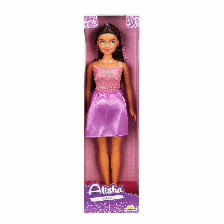 Alisha baba parti ruhában, lila