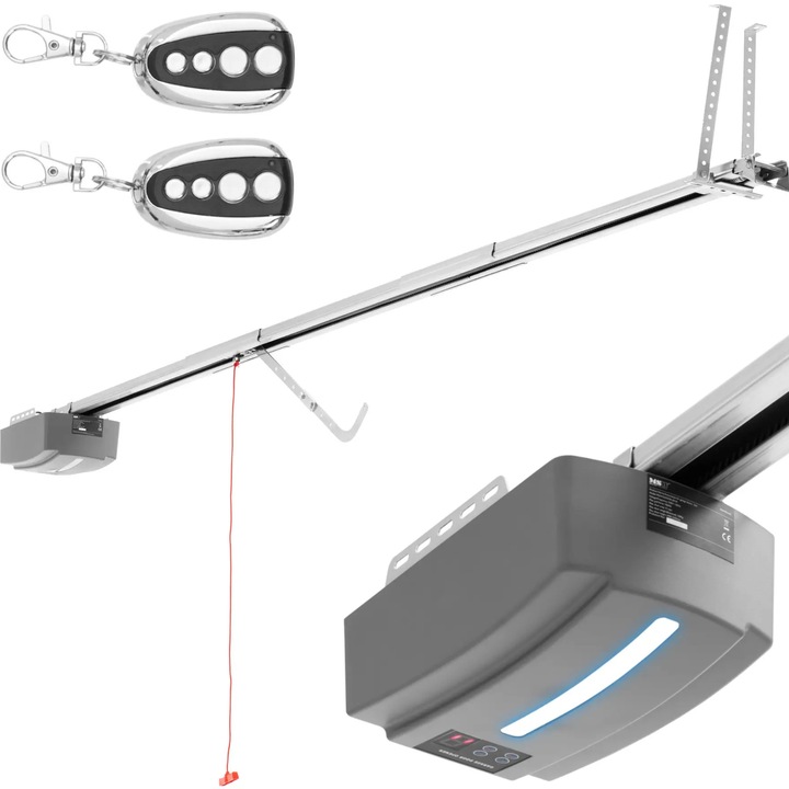 Mecanism actionare usa de garaj MSW-GDOOR-003A, protectie suprasarcina, inchidere automata, gri, 20x13x32cm