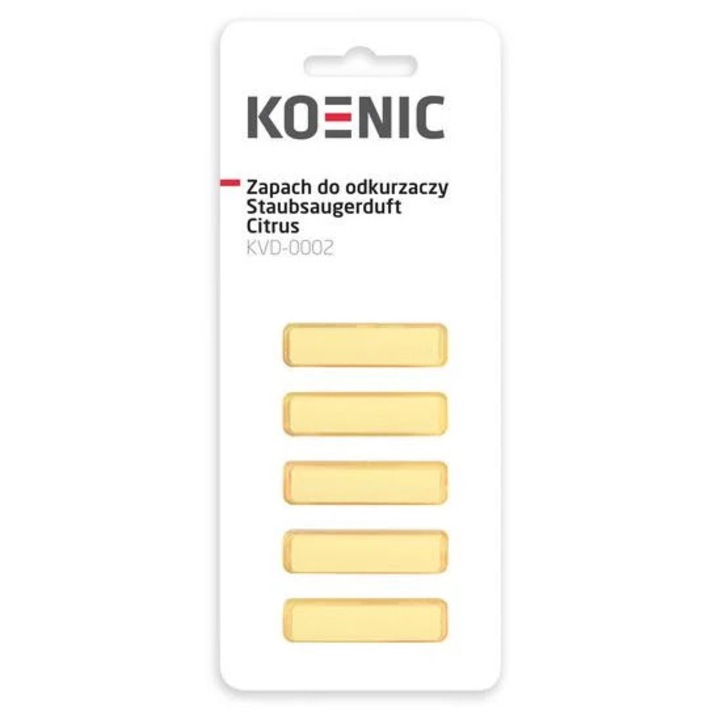 Wklad zapachowy do odkurzacza KOENIC, cytrinic, set 5 bucati