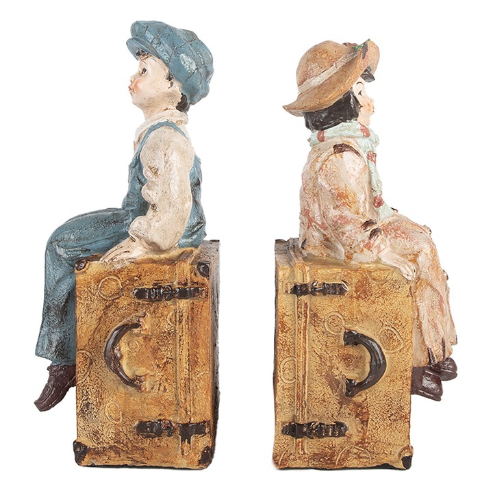 Set 2 suporturi carti polirasina multicolora Copilasi (2) 19x10x22 cm