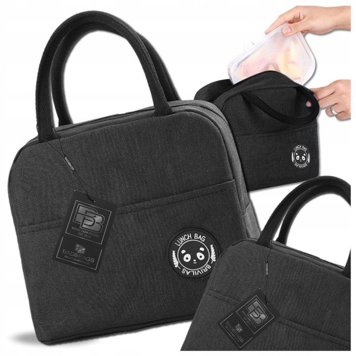 Geanta termoizolanta, BAD&BAGS, multicolor, 20x22x12cm, cu manere, impermeabila