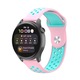 Szíj Huawei Watch GT2 / GT3 42mm, Samsung Galaxy Watch 4 / 5 / 6 / 7 / FE, Polar Ignite / 2 / 3 / Unite, Amazfit Bip GTR 42mm, GTS 2 / 2e / 3 / 4 / Mini, Garmin Venu / SQ, Vivoactive 3 / 5, Best Accessories, 20mm, Rózsaszín / Menta