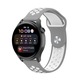 Szíj kompatibilis Huawei Watch GT2 / GT3 42mm, Samsung Galaxy Watch 4 / 5 / 6 / 7 / FE, Polar Ignite / 2 / 3 / Unite, Amazfit Bip GTR 42mm, GTS 2 / 2e / 3 / 4 / Mini, Garmin Venu / SQ, Vivoactive 3 / 5, Best Accessories, 20mm, Szürke / Fehér