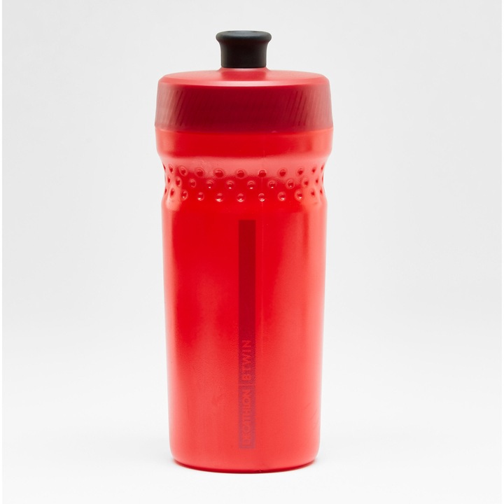 Kerékpáros kulacs 500 380 ml piros gyerekeknek, méret nélküli, élénkpiros