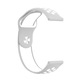Szíj kompatibilis Huawei Watch GT2 / GT3 42mm, Samsung Galaxy Watch 4 / 5 / 6 / 7 / FE, Polar Ignite / 2 / 3 / Unite, Amazfit Bip GTR 42mm, GTS 2 / 2e / 3 / 4 / Mini, Garmin Venu / SQ, Vivoactive 3 / 5, Best Accessories, 20mm, Világosszürke / Fehér