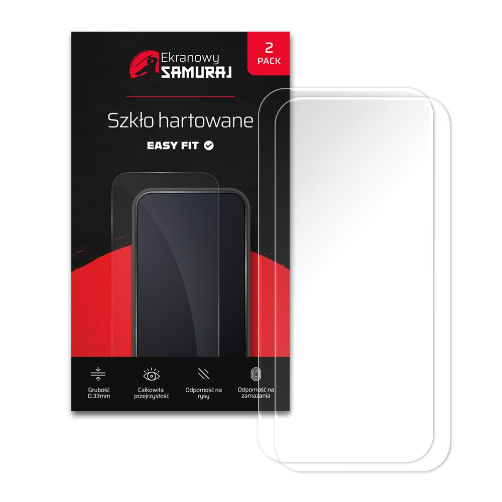 Set de 2 Folie din sticla pentru Huawei Pura 70 cu cadru, instalare usoara, Ultra Rezistenta, Transparenta, Ecran Samurai Easy Fit, 2-Pack