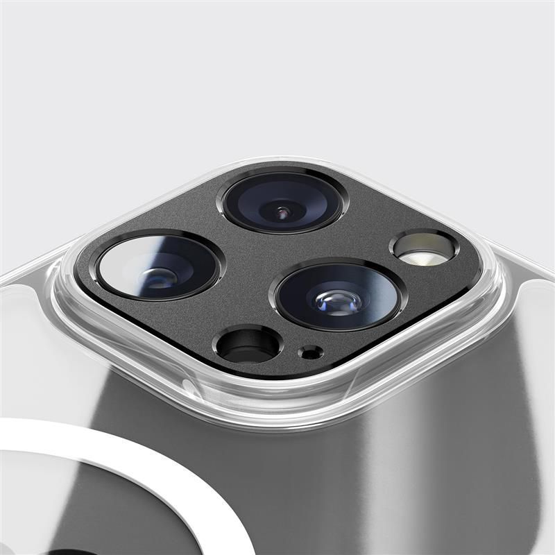 Protectie camera foto din aluminiu Tech-Protect Camalloy Fit Plus compatibila cu iPhone 17 Pro Max, Deep Blue