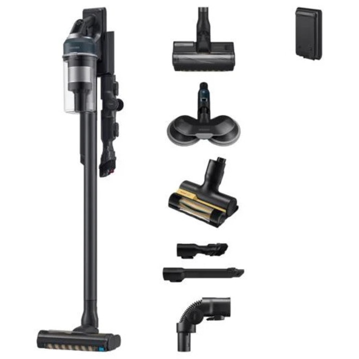 Aspirator vertical fara fir Samsung Jet 85 Pro, 210 W, 60 minute autonomie, negru