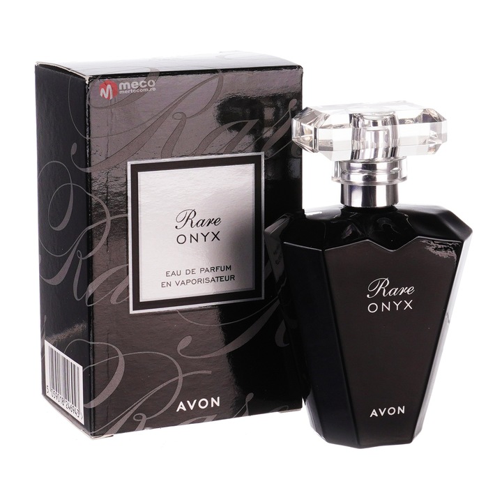 Apa de parfum Avon Rare Onyx pentru femei 50 ml – parfum floral-oriental cu note de iasomie, patchouli si vanilie, pentru femeia misterioasa si eleganta