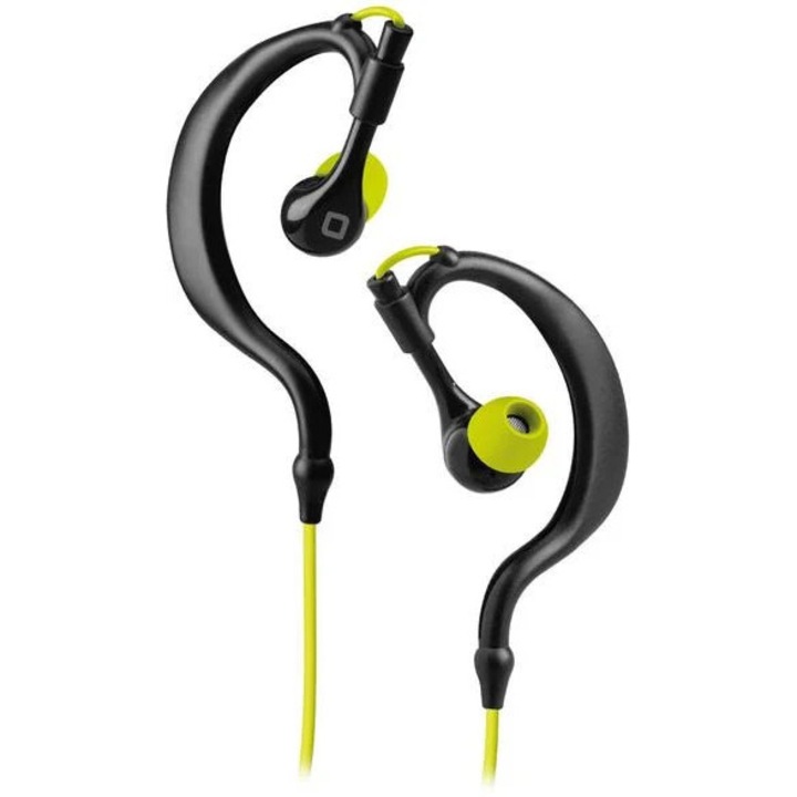 Casti cu fir SBS Sport USB-C Negru-galben