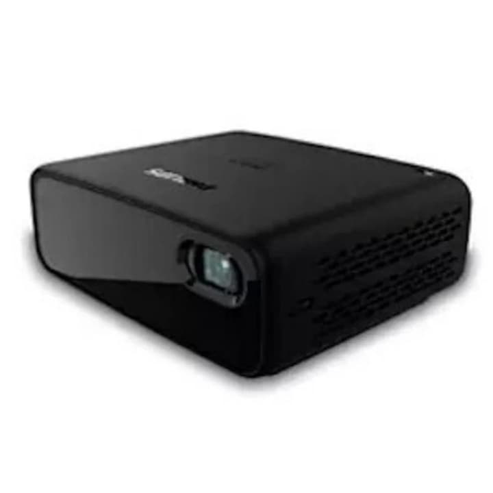 Videoproiector DLP smart portabil, BYINTEK R17 PRO,750 ANSI lumeni, 4K, Android 9.0, baterie 15600 mAh