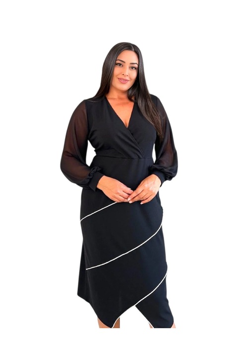 Rochie eleganta Tania, culoare negru, de seara, pentru ocazii si evenimente