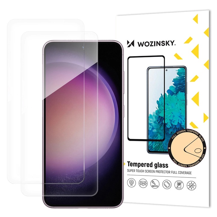 Sticla temperata Wozinsky pentru Xiaomi Redmi Note 14 5G / Note 14 4G, 2 bucati, transparenta, duritate 9H