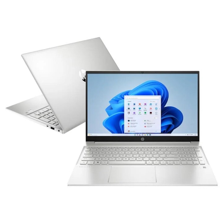 Laptop HP Pavilion 15-eh3999nw, AMD Ryzen 7, 16GB RAM, 512GB SSD, FHD, Argintiu natural