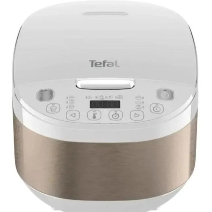 Мултикукър Tefal RK6221E1, 12 автоматични програми, 4 литра, бяло-златист