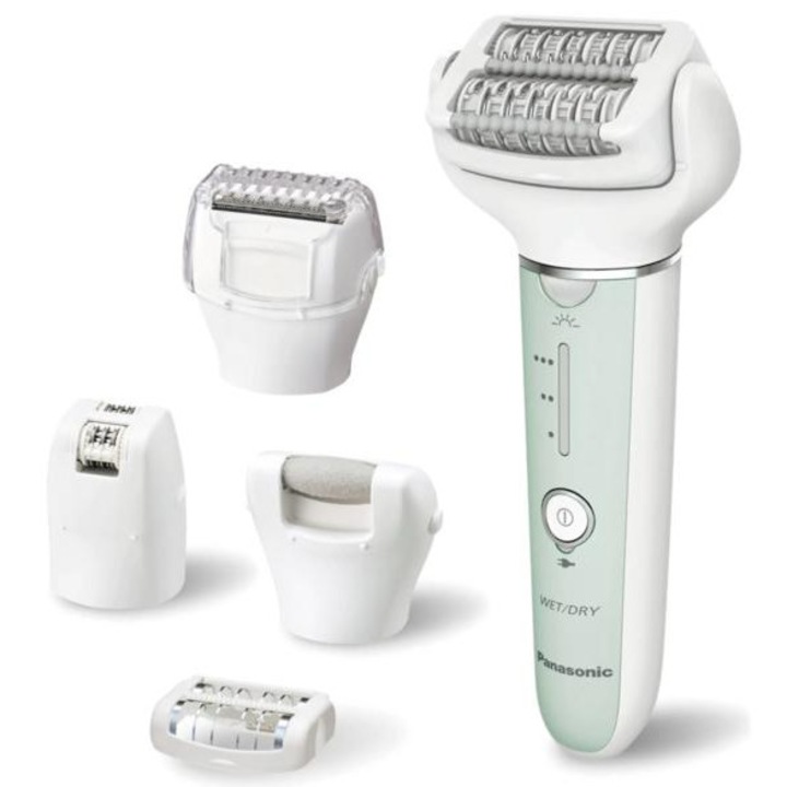 Depilator Panasonic ES-EY70, 60 pinte, cap flexibil, multicolor, set complet accesorii