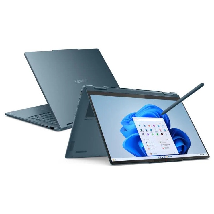 Laptop 2w1 Lenovo Yoga 7 14AKP10, AMD Ryzen AI 5 340, 24 GB RAM, 1 TB SSD, WUXGA, Tidal Teal