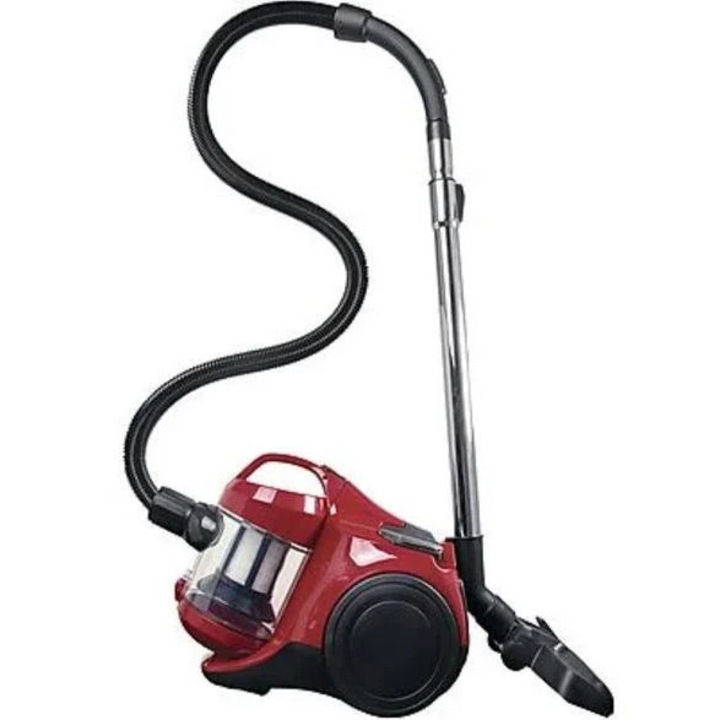 Aspirator fara sac OK OVC 852225, 850W, rosu, raza de actiune 6.5m