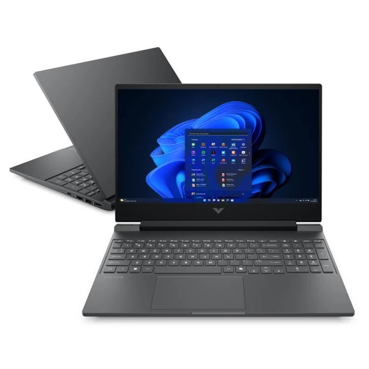 Laptop HP Victus 15-fb3046nw, AMD Ryzen 5, 16 GB RAM, 512 GB SSD, GeForce RTX 5050, 15,6" FHD, 144 Hz, Srebrna Mika