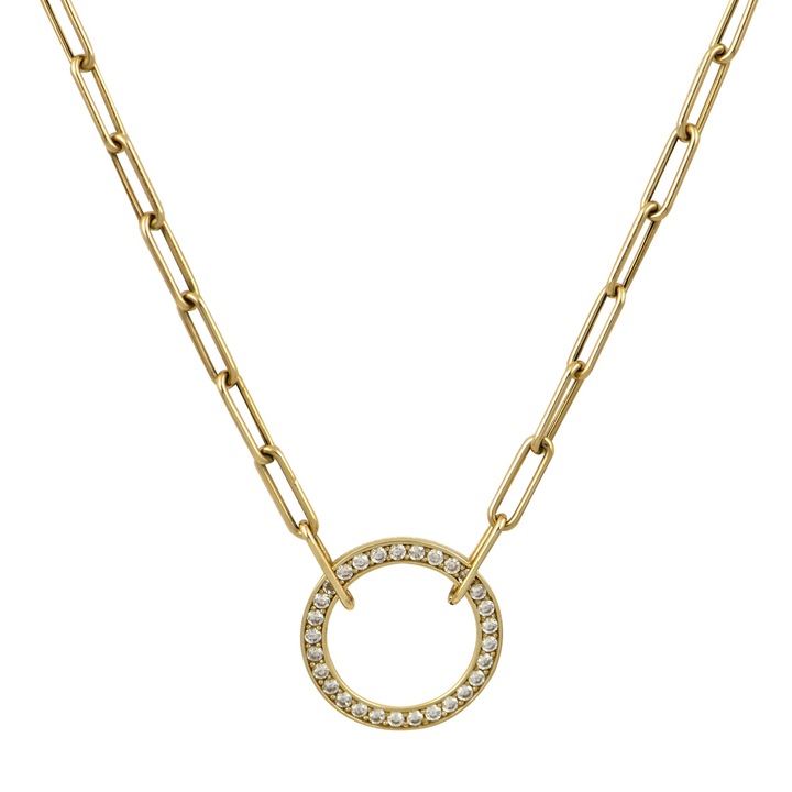 Colier Eternity, Max Dilon, aur 14k, zirconiu alb, auriu