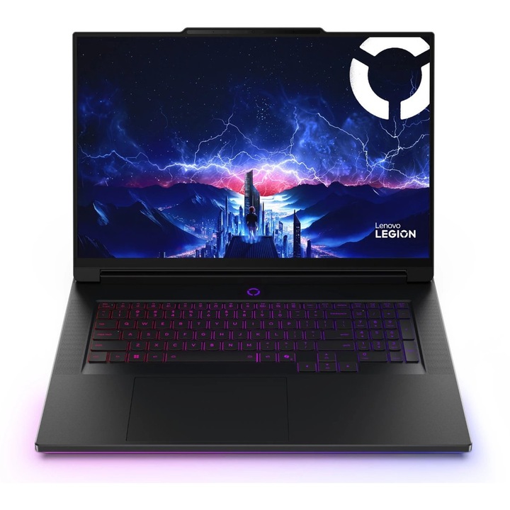 Laptop Lenovo Legion 9, 18" WQUXGA, Intel® Core™ Ultra 9 275HX pana la 5.4 GHz, 64 GB RAM DDR5 5200, 4 TB SSD, NVIDIA® GeForce® RTX 5090 24 GB, Windows 11 Pro, Eclipse Black 4 TB