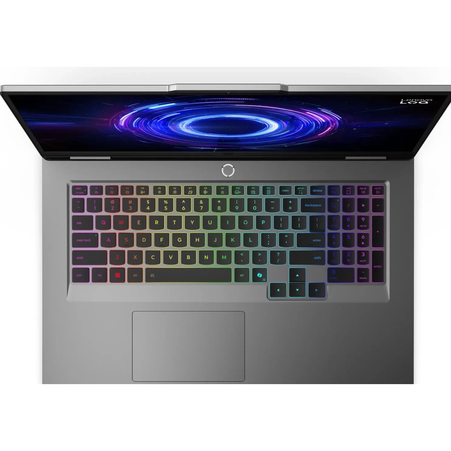Laptop Lenovo LOQ, 17.3" Full HD, Intel® Core™ i5 13450HX pana la 4.6 GHz, 16 GB RAM DDR5 4800, 512 GB SSD, NVIDIA® GeForce® RTX 5050 8 GB, Free Dos, Luna Grey 512 GB