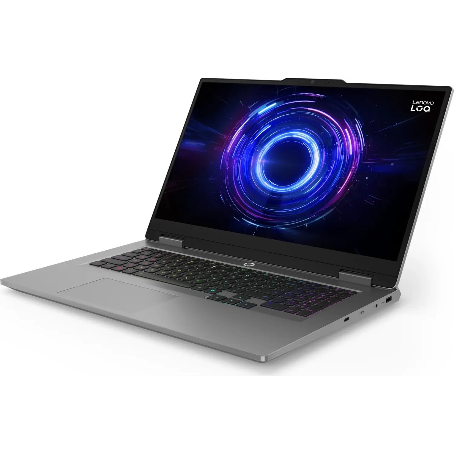 Laptop Lenovo LOQ, 17.3" Full HD, Intel® Core™ i5 13450HX pana la 4.6 GHz, 16 GB RAM DDR5 4800, 512 GB SSD, NVIDIA® GeForce® RTX 5050 8 GB, Free Dos, Luna Grey 512 GB